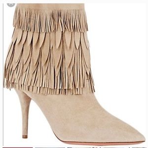 Aquazzura Booties Tan Size 9